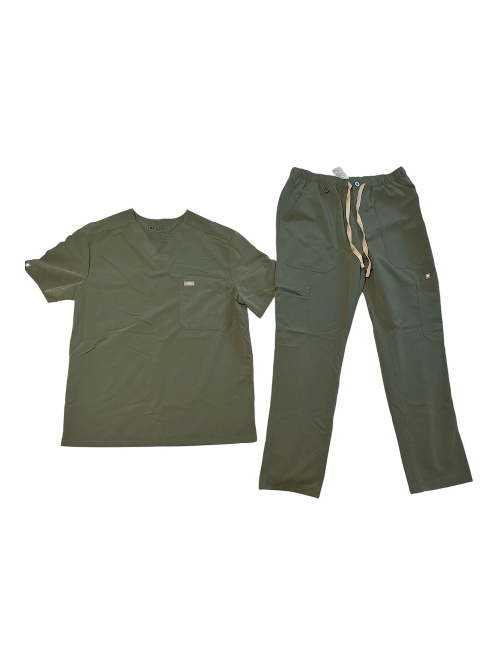 FIGS Green Men's Scrub Set size small NEVER WORN